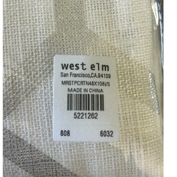 West Elm Moorish Tile Printed Blackout Curtain Panel New One Panel Only - Picture 2 of 5